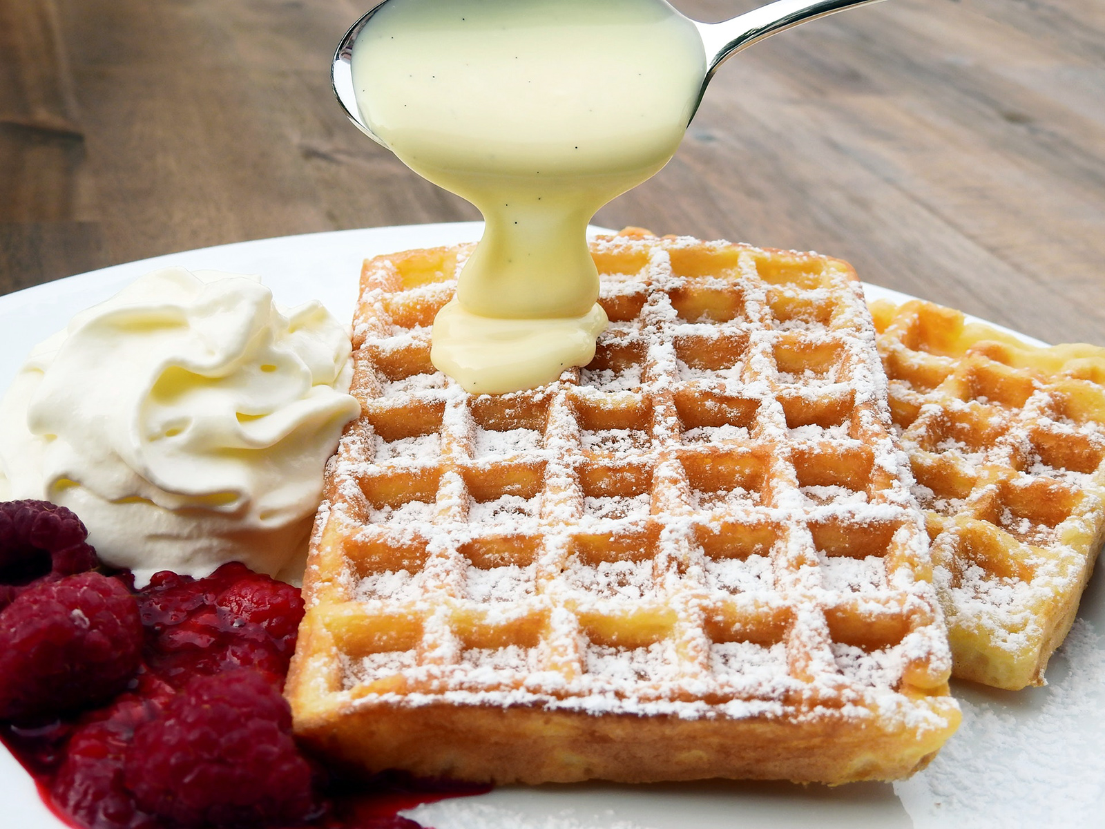 Waffles w/ Vegan Cheese
